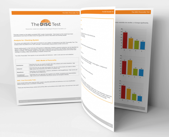 DISC Test Report Specimen